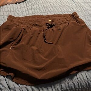 Casual Drawstring Athletic Skort